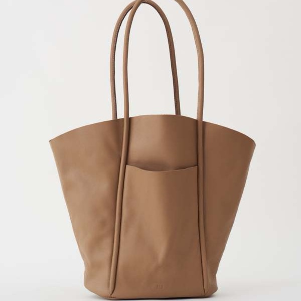 ARE Tan Leather Studio Fan Bag